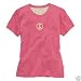 LIFE IS GOOD PEACE SIGN WOMENS CREAMY SHORT SLEEVE TEE HIBISCUS EXTREMELY SOFT, GREAT MESSAGE!