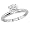 1/2 ct. Round Diamond Solitaire Ring in 14K White Gold - Size 5