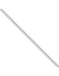 .925 Sterling Silver 1.75mm Half Round Box Chain