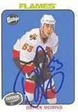 Derek Morris, Calgary Flames, 2001 Upper Deck Vintage Autographed Card