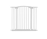 Bindaboo Hallway Pet Gate, Swing Closed, White, Extra-Tall