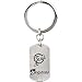 Stainless Steel Miami Dolphins NFL Football Logo Dog Tag Emblem Keychain