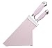 Kitchen Craft Candy Stainless Steel Knife Set with Matching Block - Pink
