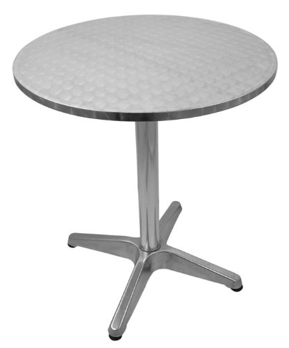 Aluminium Bistro – Tisch Biertisch Gartentisch rund Höhe 70 cm