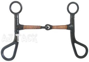 Colt Horse Training Bit Copper Wire Wrapped Snaffle Mouth