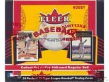 2002 FLEER Baseball Cards Unopened Hobby Box of 24 Packs