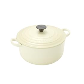Le Creuset Cast Iron Round Casserole, Almond, 28 cm