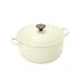 Le Creuset Cast Iron Round Casserole, Almond, 28 cm