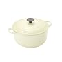 Le Creuset Cast Iron Round Casserole, Almond, 26 cm
