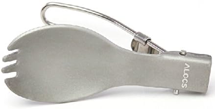 Paladineer Outdoor Cooker 2in1 Multifunctional Folding Design Spoon&Fork Foldable Stainless Steel Spoon&Fork