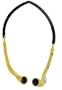 Coby CVE205 Dynamic Vertical Un-Ear Folding Stereo Headphones, Yellow