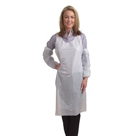 Aprons Disposable Food Service White 28x46 100 Ct. by Radnor