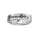 Sterling Silver Prosperity Oxidized Band Ring Size 8