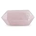 Crystal Allies Gallery: 6 Facet Double Terminated Point Rose Quartz w/Authentic Stone Card