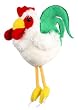 Finger Puppet: White Cockerel