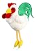 Toys : Finger Puppet: White Cockerel