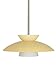 Besa Lighting 1TT-451397-LED-SN 1X6W GU24 Trilo 15 LED Pendant with Champagne Glass, Satin Nickel Finish