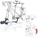 Yakima SideWinder Tandem Fork Mount Rooftop Bicycle Carrier Yakima SideWinder Tandem Fork Mount Rooftop Bicycle Carrier