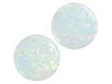 10MM ROUND SYNTHETIC SOLID OPAL SET OF 2