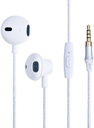 Wecharge(TM) Premium Earphones /Headphones /Earbuds /Earpods with Remote Control for iPhone 6/6s/6 Plus/6s Plus, iPhone 5/5c/5s, iPad/iPad Air,iPod and more (White)