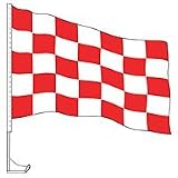Car Flag with Window Clip - Checkered (QTY:5)