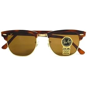 Ray-Ban Clubmaster II Sunglasses, Blond Tortoise w B-15 lenses