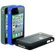 SCOSCHE IP4E3D IPHONE 4 BANDIT RUBBER EDGE CASES 3 PK (DARK)