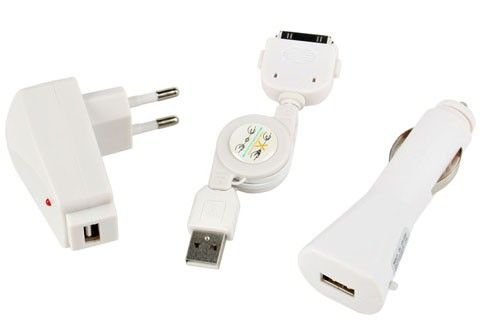 Autre Chargeur 3 en 1 Secteur + Voiture + USB Pour Apple iphone 3G 3GS