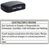 Slim Pre Inked Contractor's Review Stamp