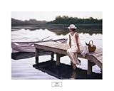 Waiting - Artist: Zhongping Shi - Art Print Poster Size: 30.00 by 24.00 inches