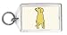 Dog 01 Drawn With Straight Lines Keychain