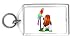 Keychain with hound, dog, basset, parrot