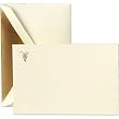 Engraved Grapes Correspondence Cards