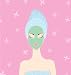 Woman and Mask - 24H x 23W - Peel and Stick Wall Decal by Wallmonkeys
