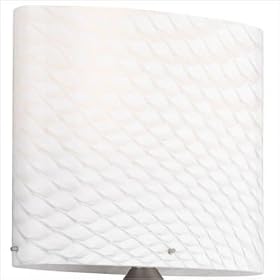 Tatem Oval Wall Sconce Shade Glass Finish: White