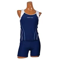 期間限定価格！レディース水着☆セパレートフィットネス水着☆2点セット水着水着・スイムウエア ネイビー 9M