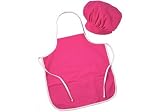 Doodlebugz Crayola Chef Hat and Apron Set in Hot Pink