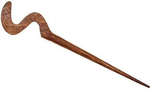 Paradise Exotic Cherry Wood Squiggle Shawl Stick SP23002