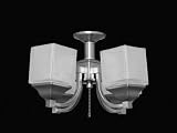 Review Casablanca Fan Company  / Casablanca Fans KG101-11 4-Light Center Stem Incandescent Fixture w/Side Glass Snow White