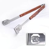 Collegiate Rosewood Handle Grilling Tongs-South Carolina