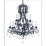 15 Light Chandelier - Brandy Finish