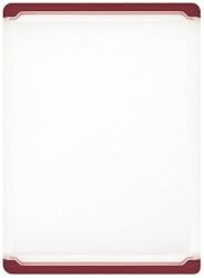 OXO Good Grips 10-1/2-by-14.5-Inch Utility Cutting Board, Red Edge