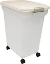 IRIS Premium Airtight Pet Food Storage Container, 55-Quart, Almond