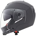CABERG Hyper X, moderner Jet- und Integralhelm in einem, schwarz matt, Gr.L