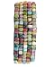 Multi Colored Square Glass Bead Stretch Bracelet