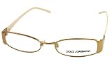 AUTHENTIC DOLCE&GABBANA EYEGLASSES DG 1128-B GOLD 1128B 187