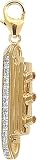 14k Gold Diamond Cruise Ship Charm (1/10 cttw)