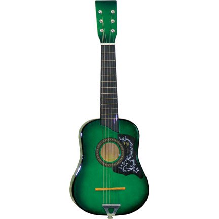 MusicalInstruments: 25 Inch Kid's Acoustic Toy Guitar Set with Gig Bag   Green