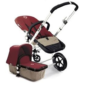 Bugaboo Cameleon Stroller Sand Base, Red Canvas Fabric NEW!