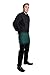 Fiumara Apparel 3 Pockets Waist Apron Poly Cotton Commercial Restaurant Kitchen Ideal for Professionals - Hunter Green | 12